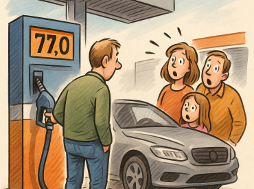 На популярной заправке залили 17 литров сверх ёмкости бака — водитель в шоке