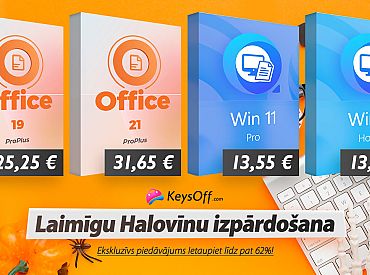 Tikai šajā Halovīnā! Uzlabojiet savus datorus ar Lifetime Office 2021 un oriģinālo Win 11 Pro