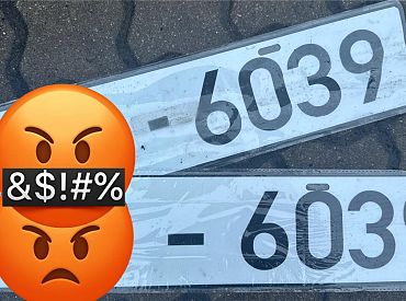 Так можно было: латвиец не прошёл техосмотр и просто заказал новые номера в Китае