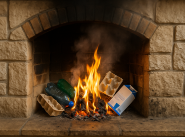 Рак, пожар и штраф до 1000 евро! Печь — не мусорное ведро, предупреждают экологи