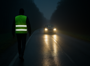 Каждую неделю в темное время суток на дорогах гибнет человек. ДБДД призывает носить отражатели