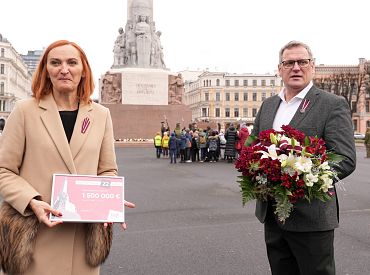 Памятник Свободы в Риге снова застрахован к празднику