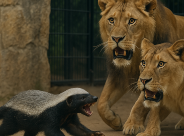 Медоед сбежал из зоопарка, чтобы подраться со львами!
