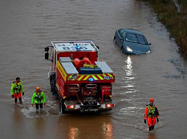 Проливные дожди вызвали масштабные наводнения на юге Франции