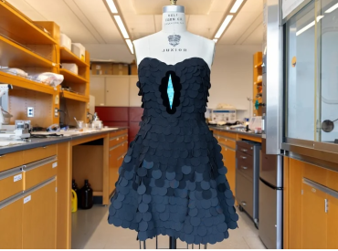 Учёные создали самую чёрную ткань в мире — и сшили из неё маленькое чёрное платье