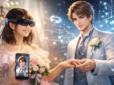 «Я его слепила из того, что было»: японка сыграла свадьбу с AI-персонажем