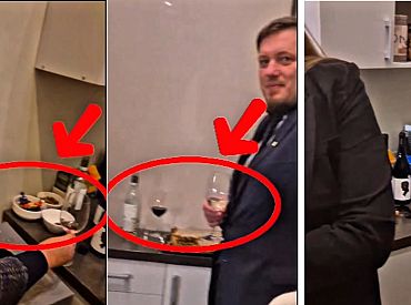 Случайно зашли, а там… Ланга выпивает с мэром Риги