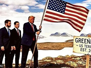 Фото с флагом и другие новости вокруг Гренландии: а Трамп ведь, похоже, не шутит