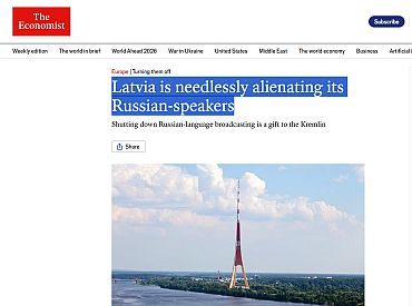 Латвия напрасно отталкивает русскоязычных, пишет Economist
