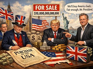 А деньжат хватит? Европе поступило предложение «выкупить» США как бывшую британскую колонию