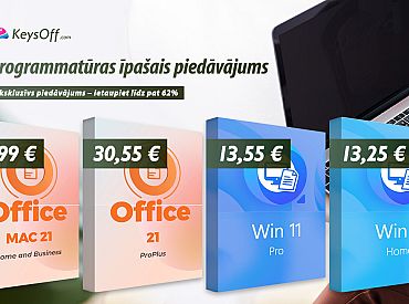 Специальное предложение от Keysoff Software: воспользуйтесь лучшими ценами на Office и оригинальную WinOS всего за 13,55 €!