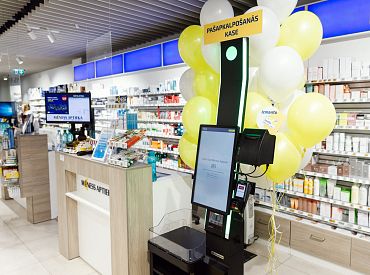 Полезное новшество: кассы самообслуживания появились в Mēness aptieka!