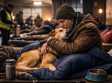 «Я его не брошу!»: Варшава пустила бездомных в приюты вместе с их питомцами