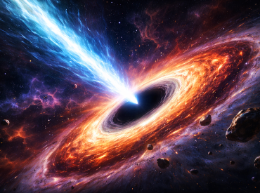 Чёрная дыра взрывает космос — она мощнее Звезды смерти в 100 триллионов раз!