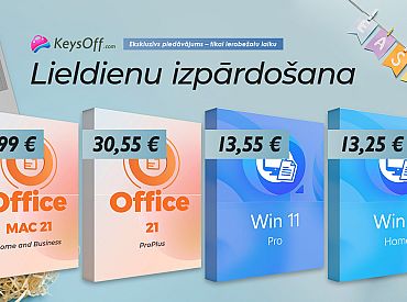 Пасхальное специальное предложение: пожизненные лицензии на «Office 2021 Pro» — уже от 25 €! «Windows 11 Pro» за 13,55 €!