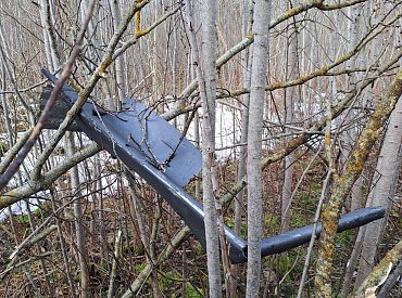 Policija saistībā ar Ukrainas drona nokrišanu Latgalē sākusi kriminālprocesu