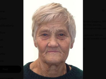 Под Цесисом пропала пенсионерка: полиция просит помощи