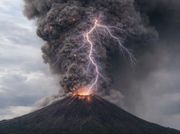 Молнии из вулкана  — это реальность!  Учёные нашли скрытую причину