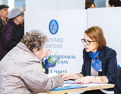 Iedzīvotāji varēs saņemt bezmaksas notāru konsultācijas