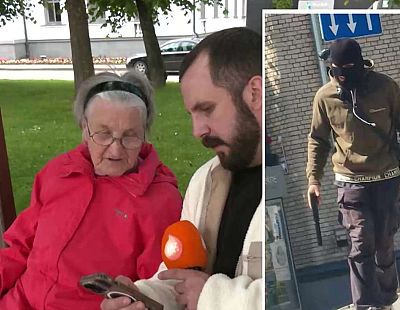 На дай Бог такого встретить! Мужчина в маске и с предметом, похожим на оружие, напугал жителей