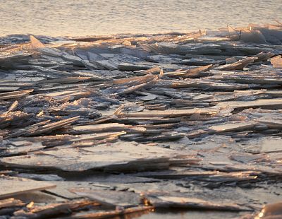 Рижский залив покрывается льдом; может ли он замёрзнуть совсем?