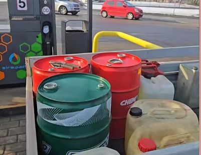 «Бак полный, бочки полные».  Кристс к подорожанию топлива готов. Аж с прицепом! (ВИДЕО)