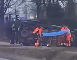 Тяжёлое ДТП в Елгаве: погиб водитель (ВИДЕО)