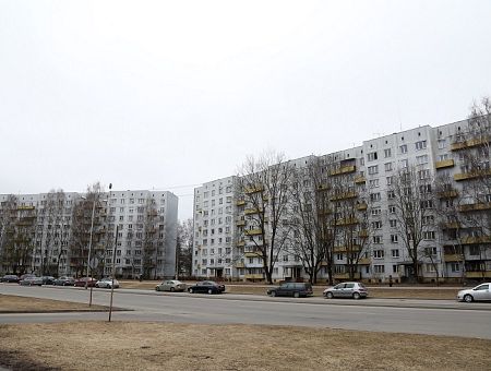 Кто так паркуется! Машина спецслужб застряла во дворах Иманты (ФОТО)