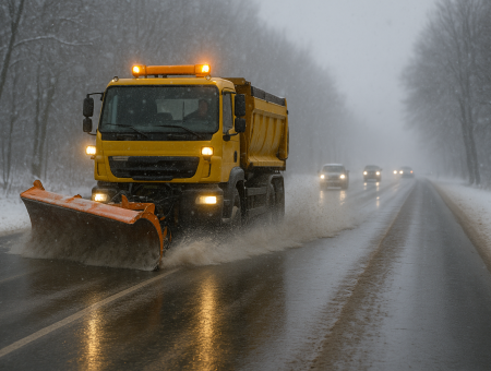 Снег и гололедица парализовали движение по трассам Латвии Снег и гололедица парализовали движение по трассам Латвии