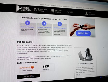 Сейм выделил финансирование порталу Manabalss.lv: на защиту демократии? Сейм выделил финансирование порталу Manabalss.lv: на защиту демократии?