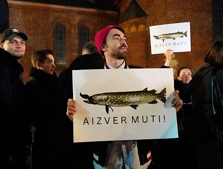 А также не Швейцария: народ удивила женщина с табличкой о России на митинге