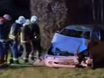 Тяжелейшее ДТП в Риге: водитель в розыске (ВИДЕО)