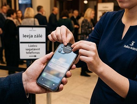 Театр «Dailes» требует заклеивать камеры телефонов: законно ли это?