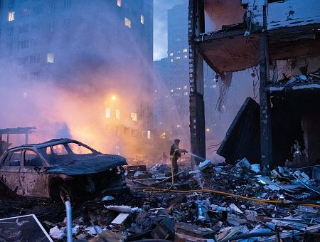 Десять человек пострадали в Киеве из-за ночных ударов РФ