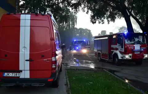 В результате пожара в Риге в четверг пострадал человек