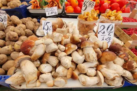 Почем долгожданные грибы на рижском рынке?