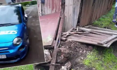 В Засулауксе пьяные малолетки на арендованном авто совершили аварию и убежали
