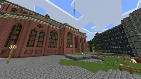 Рига в стиле Minecraft: школьники соревнуются, кто точнее реконструирует город