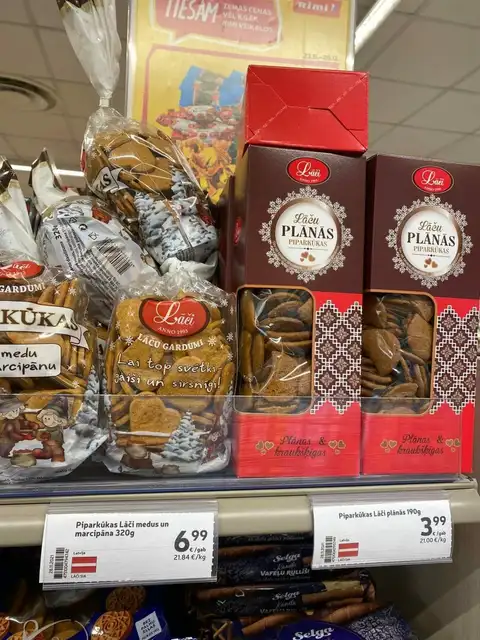 Novembrī un decembra sākumā «Rimi» veikalos pārdotas 129 tonnas piparkūku un 353 tonnas mandarīnu