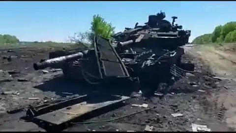 Видео с подбитым Т-90М, самым современным российским танком