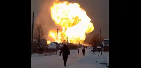 В России взорвался газопровод, связывающий Сибирь с Европой (ВИДЕО)