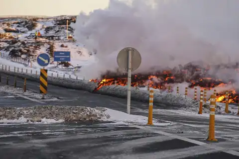 В Исландии снова началось извержение вулкана: третье подряд. ФОТО