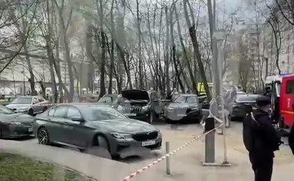 В Москве взорвали машину бывшего сотрудника СБУ, перешедшего на сторону России (ВИДЕО)