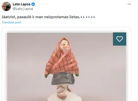 А чего так дорого? Лато Лапсу поразила стоимость кузнецовского фарфора