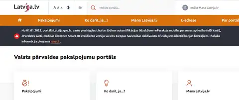 За промахи на портале «Latvija.lv» ответят: начата проверка