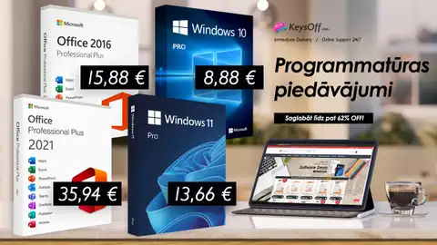 Milzīga cenu samazināšana! Office 2021 Pro mazāk nekā 35 €! Atjauniniet pirms termiņa beigām!