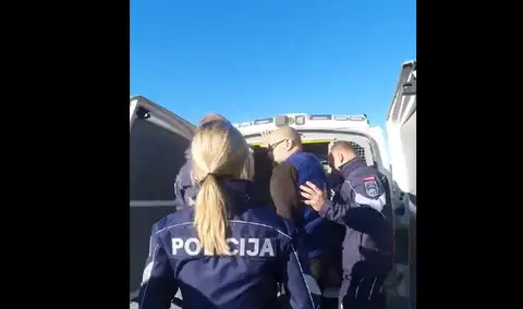 Полиция арестовала еще парочку «живых существ»: снова на машине с выдуманным «номером». ВИДЕО