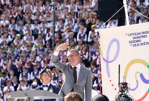 Rinkēvičs: Skolu jaunatnes dziesmu un deju svētki ir izdevušies
