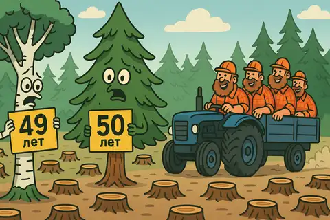 Рубить, не дожидаясь короеда! Минсельхоз драматически снижает возраст вырубки леса