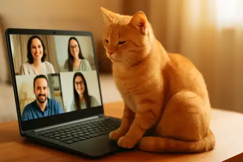 Коты-заседатели: как домашние питомцы срывают видеозвонки по всей Европе